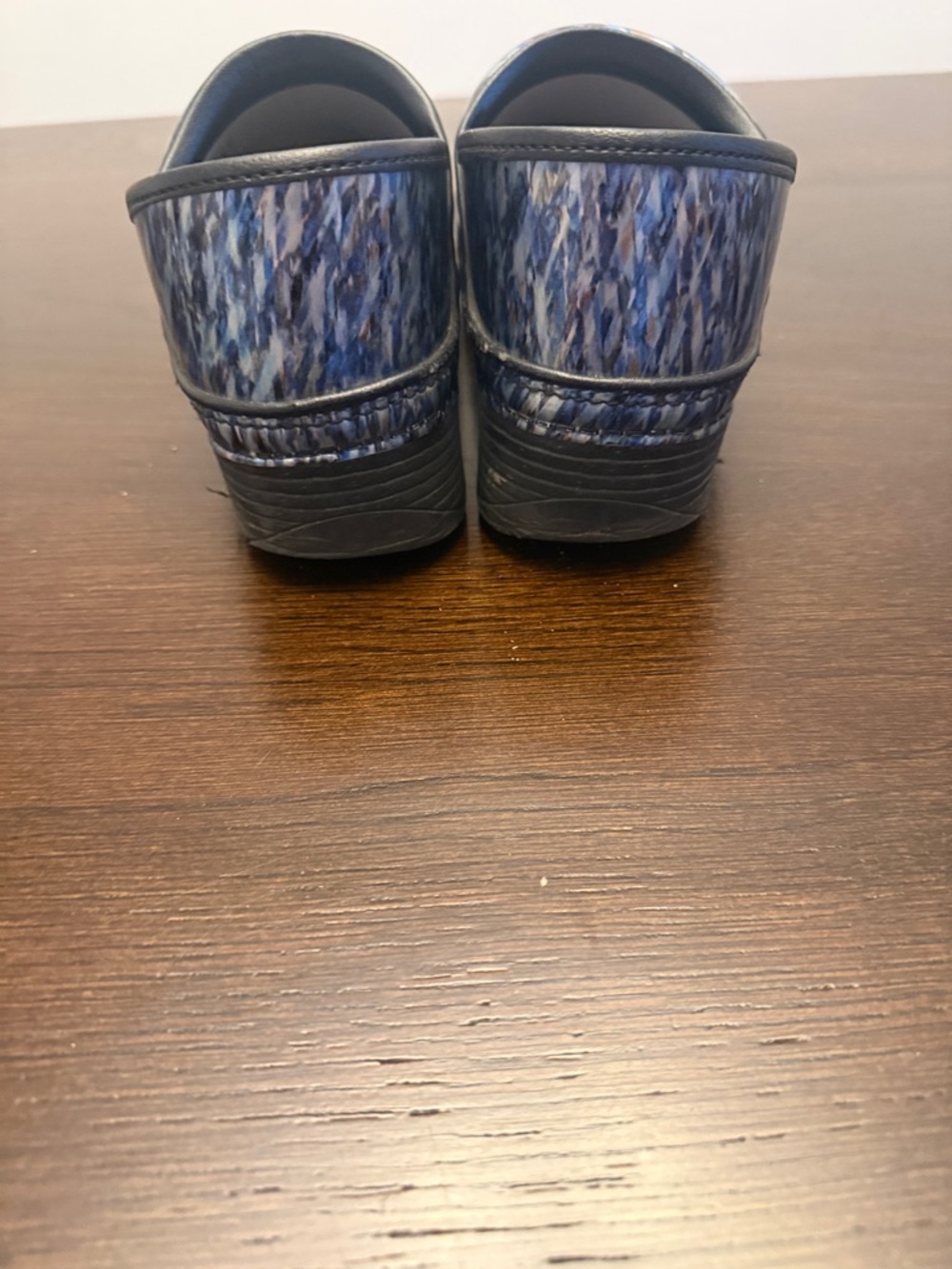 Dansko Blue Multi Patterned Clogs - Picture 4 of 4